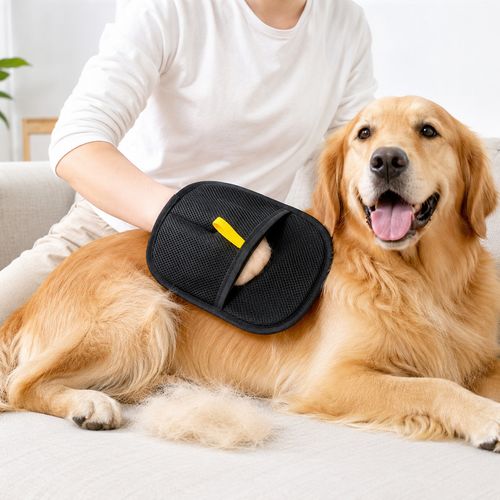 Pet Hair Remover Mitt Reusable Fur Lint Cleaning Glove Dog Cat Couch Car Seat — image 2