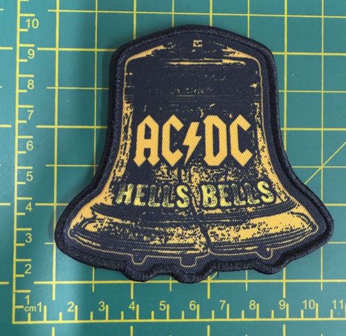 AC/DC Hells Bells  Printed Sew On Patch Officially Licensed Patch