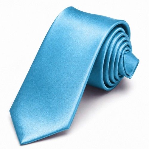 Mens Tie Plain Solid Colour Classic Slim Skinny Smart Party Wedding Thin Neck