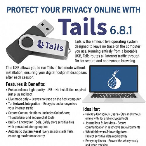 Privacy Operating System  Bootable 8GB USB