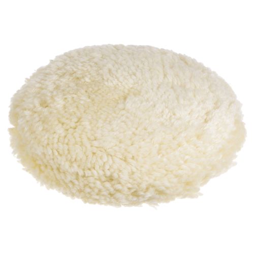 Wool Polishing Pads 7 inch Wool Buffing Pad with Hook and Loop Back — image 1