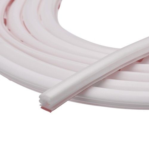 Weather Stripping Door Seal Strip 6 Meters x 10mm x 15mm for 12-14mm Gap (White)