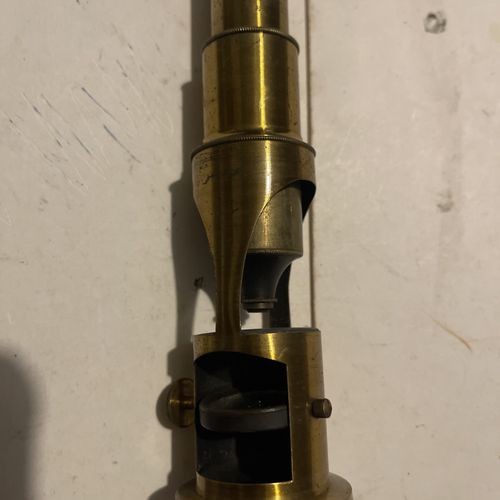 Vintage Brass.Student Microscope With Adjustable Lens ..See photos  — image 3