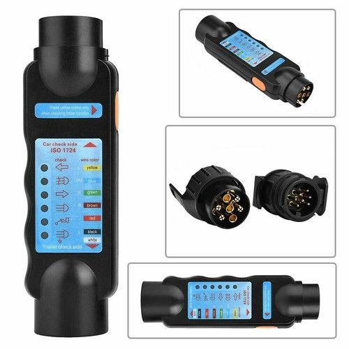13 PIN AND 7 PIN Tester Trailer Light Lighting Tester Van Towing Wiring Check