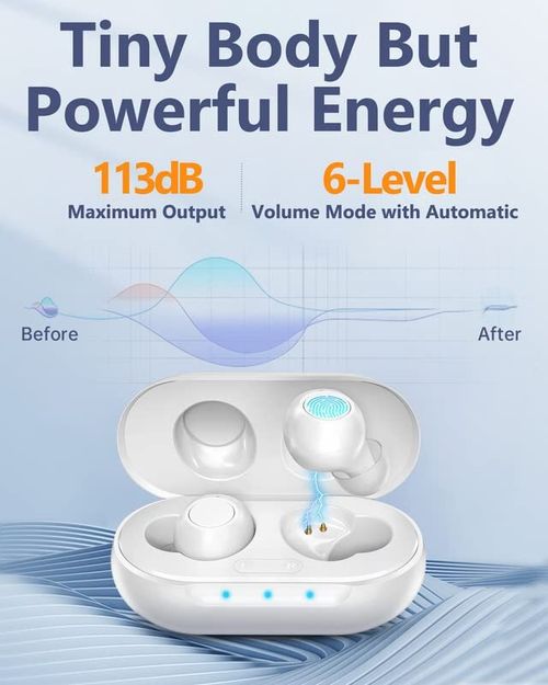 Digital ITE Hearing Aids Rechargeable Noise Cancelling Adjustable Volume Adults — image 2
