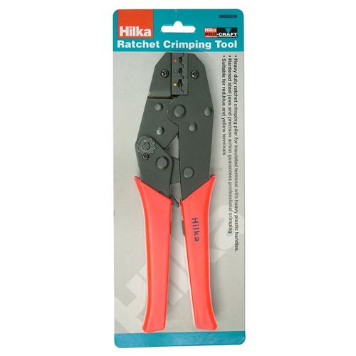 Hilka Ratchet Crimping Plier Tool Crimp insulated wire cable Terminal Crimper — image 5