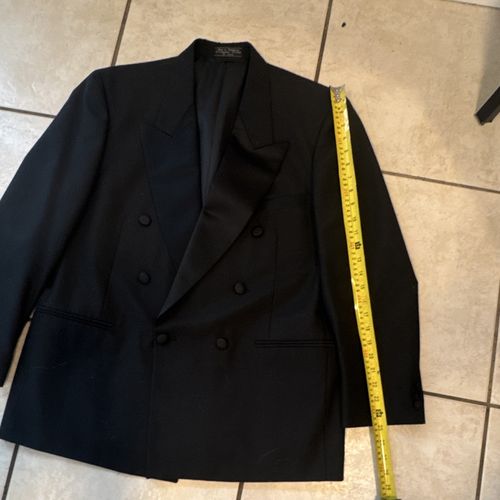 Federico Pucci vintage Men's Black Double Breasted Tuxedo/Formal Jacket 42R — image 6