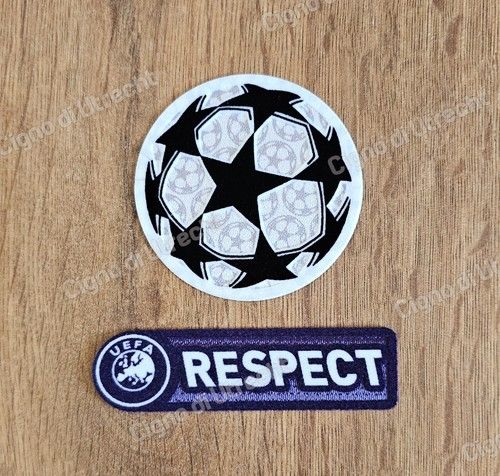 Champions League Starball Respect Foundation Patch Badge 2009-2025 Heat Transfer