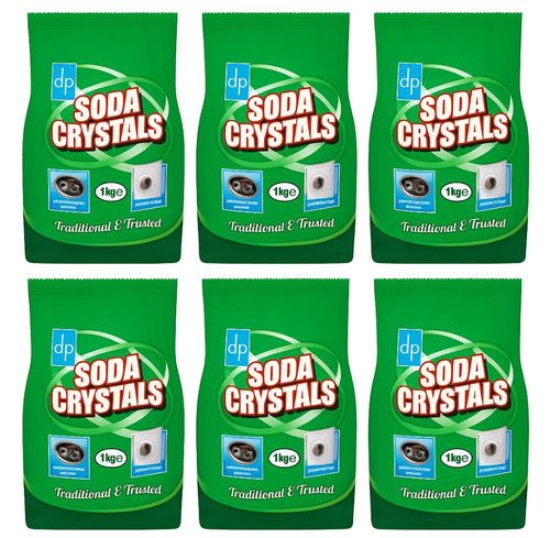SODA Crystals 6 x 1kg DRI PACK  MULTI PURPOSE CLEANER LAUNDRY AID WATER SOFTENER