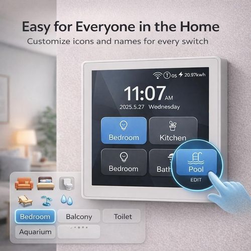 LANBON L10-HS Smart WiFi Light Switch Touch Glass Wall Switch Alexa Google Home — image 4