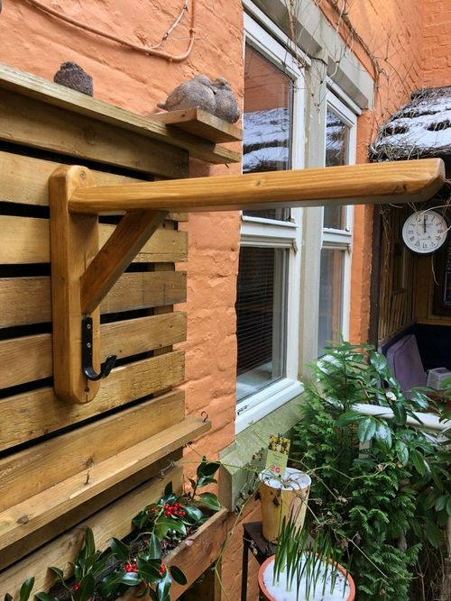 Wooden Saddle Rack/Stand-Handmade Rustic Wall/Stable mount with hat/bridle hook — image 3
