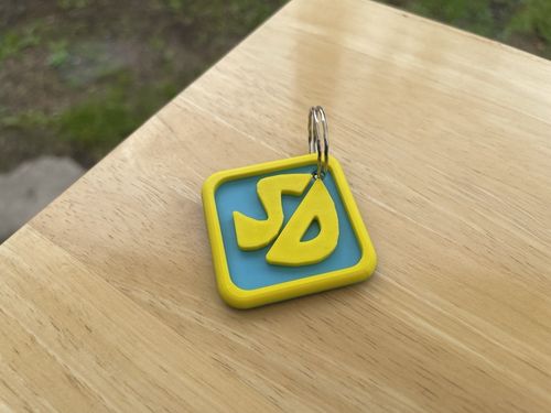 Scooby Doo Style Dog Tag Keyring — image 7