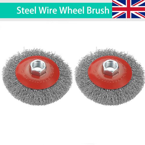 100mm Stainless Steel Wire Wheel Brush With M14 Threaded For Angle Grinder Metal