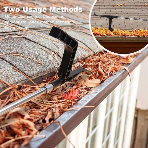 Gutter Cleaning Tool Roof Gutter Cleaner with Splicing Pole Handle Detachable — image 13