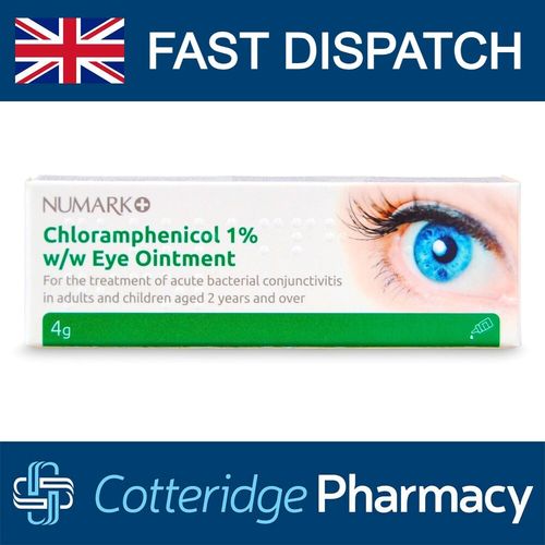 Numark Chloramphenicol Eye Ointment Bacterial Infection Conjunctivitis Treatment — image 1
