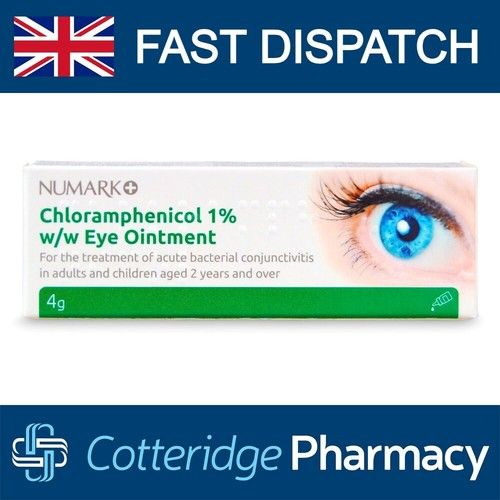 Numark Chloramphenicol Eye Ointment Bacterial Infection Conjunctivitis Treatment