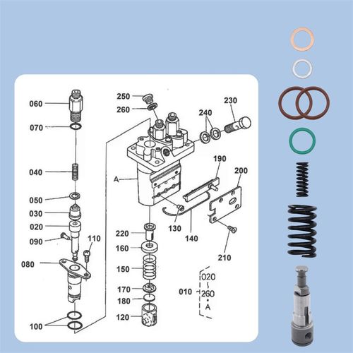 Fuel Injection Pump Rebuild Kit For Kubota D902 D722 D905 RTV 900 BX Toro Bobcat — image 3