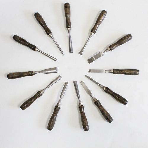 12 Part/set of woodworking Carving Messer Carving Cutter Tools — image 9