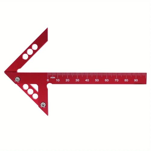Aluminum Center Finder Woodworking Square 45 90 Degree Angle Ruler Tool — image 1