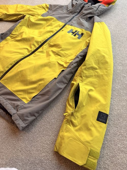 Helly Hansen ULLR Helly Tech Hooded Insulated RECCO Ski Jacket Yellow M — image 6