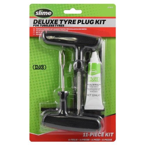 Slime 2040-5 Tire Repair Plug Kit, Deluxe, Contains Strings, Tools and Glue,...