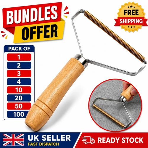 Portable Lint Remover Carpet Rake Scraper Dog Fur Fuzz Scraper Lint Roller Tool. — image 1