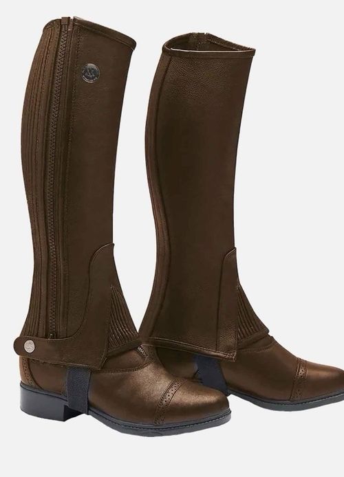 Mountain Horse Brown Leather Half Chaps NWT L — image 1