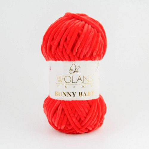 Wolans Bunny Baby Chenille Yarn, Amigurumi, Knitting, Crochet Wool  100g