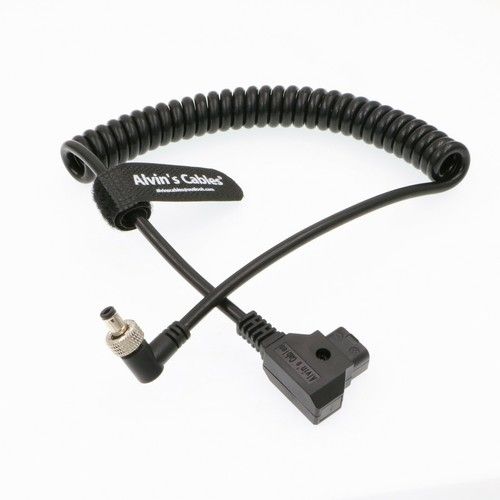 Power Cable for Atomos Video Device PIX-E7 D Tap to Right Angle Locking DC Black