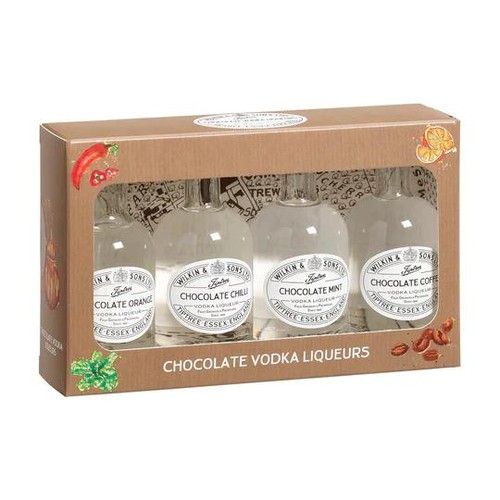 Tiptree Miniature Chocolate Vodka Liqueurs Gift Set Box 4x5cl