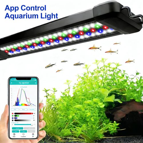 60-145cm DIY Programmable Aquarium Light Bluetooth App Full Spectrum Fish Tank — image 1