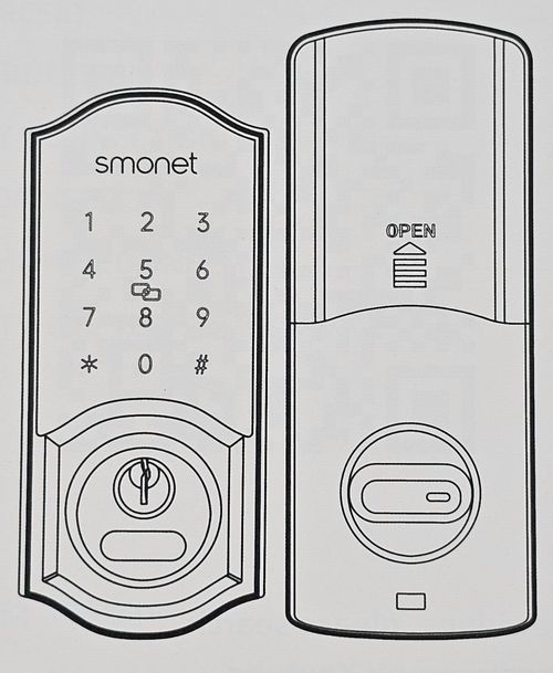 Smart Door Lock with Handle, Fingerprint Keyless Entry Electronic Digital Keypad — image 15