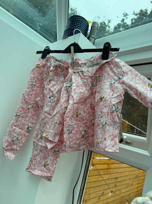 Cath Kidston x Peanuts baby girl 1-2 years 2pc Cotton Pyjama Set Snoopy Floral