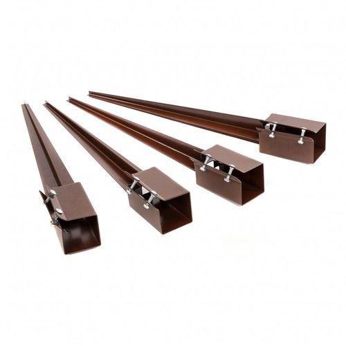 NEW! 4x Heavy Duty Drive Down Fence Post Anchor Spike Grip Holder - 100 x 750mm