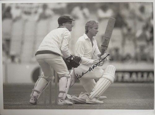 David Gower England 1990-91 Ashes at Sydney hand signed 10x8 press photograph