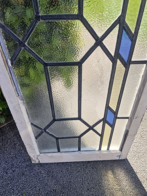 Art Deco 1920s Leaded Glass Window  — image 8