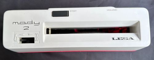 LESA Mody 2 Mangiadischi Portable Record Player Red Italian Design 1960s — image 3