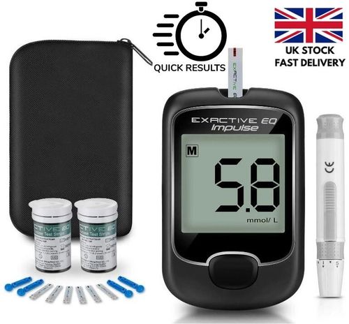Blood Glucose Sugar Monitor Diabetes Testing Kit +50 Test Strips +50 Lancets — image 1