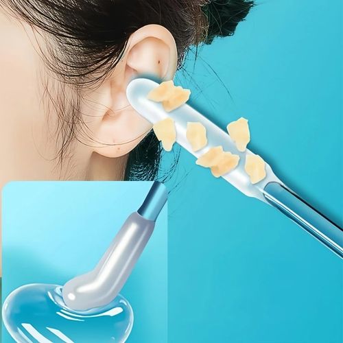 24pcs/Box Sticky Ear Swabs Soft Earwax Cleaner Remover Sticks Home Use Wax Clean — image 3