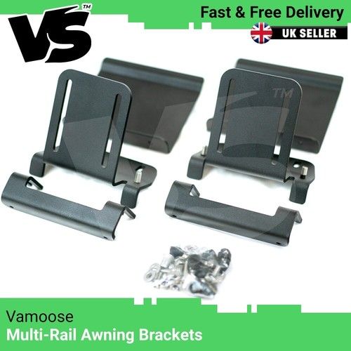 VAMOOSE MULTI RAIL AWNING BRACKET FITS THULE 4200 FIAMMA F45 CAMPER VAN BLACK