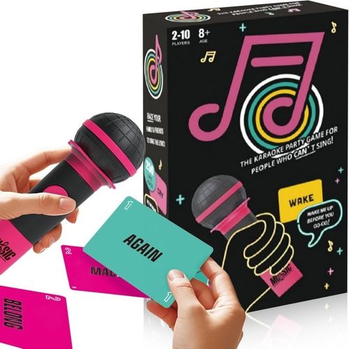 New Grab The Mic Fun Music Card Game Family Karaoke Party Board Games Music Game — image 2