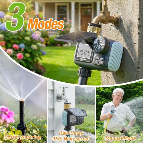 Solar Garden Automatic Drip Irrigation Kit Outdoor Watering System with Timer UK — image 7