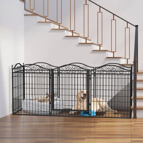 Indoor/Outdoor Pet Dog Pen Puppy Playpen Garden Enclosure Run Cage Metal Barrier — image 4