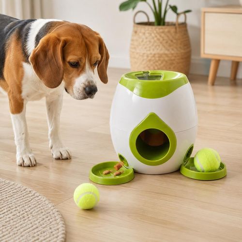 Automatic Dog Ball Launcher Pet Feeder Tennis Fetch Interactive Training Toy — image 4