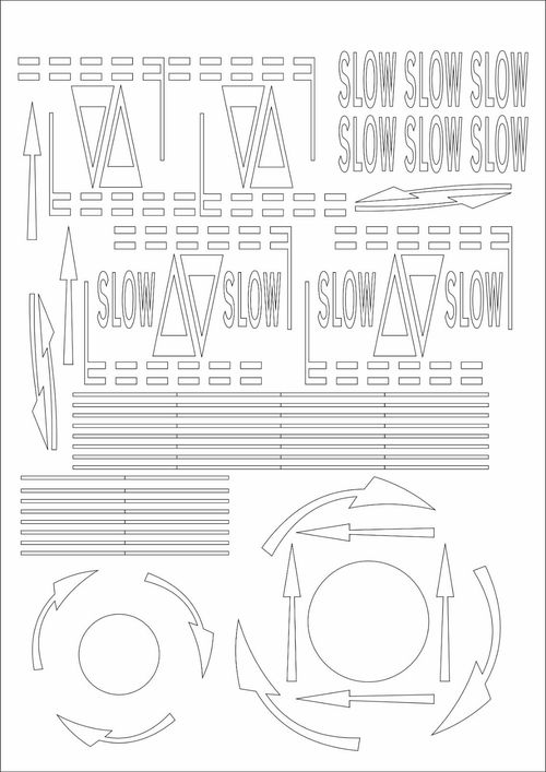 SELF-ADHESIVE PRE-CUT ROAD MARKINGS FOR OO SCALE & 1:76 MODEL RAILWAY RX004-OO — image 5