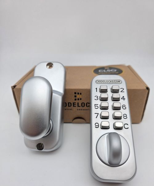 Mechanical Keyless Door Lock Push Button Combination Code Lock 60mm Silver — image 3