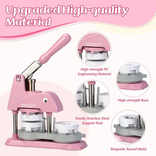 3-in-1 Button Maker Machine 25/32/58mm Button Badges Making Tool DIY Gifts — image 7
