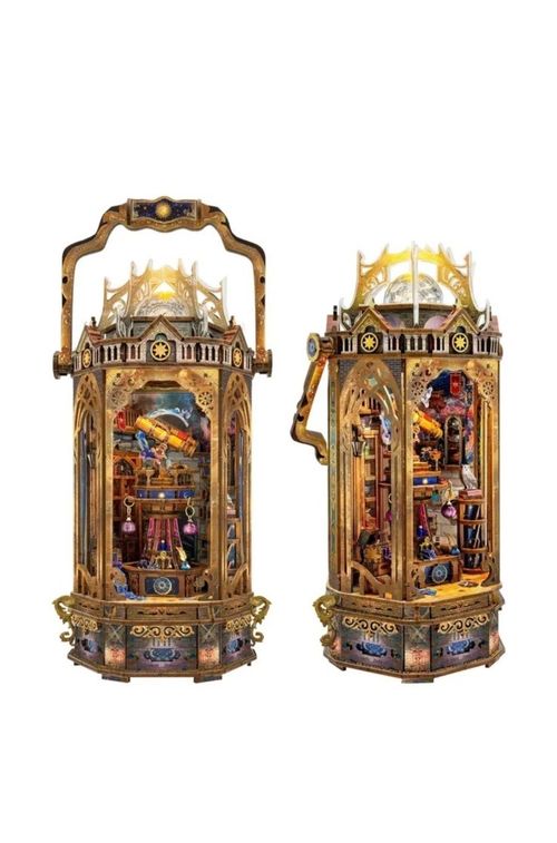 The Lantern of Galaxy - DIY 3D Wooden Puzzle Music Box with LED Lights — image 4