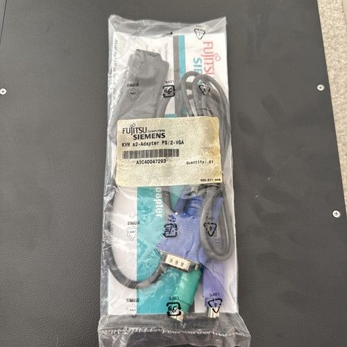 New Fujitsu KVM Console Switch Cable S2 Adapter PS2 VGA A3C40047293