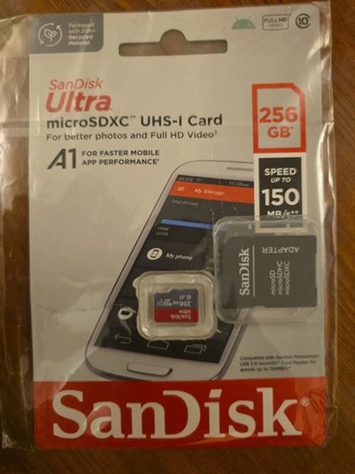 SanDisk Ultra 256GB Class 10 - microSDXC UHS-I Memory Card - SDSQUAC-256G-GN6MA